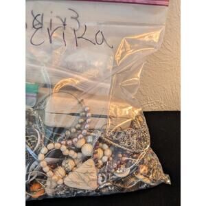 Jewelry Lot Erika Repurpose Bag 4 Plus Lbs Beads/Craft/Repurpose Pieces